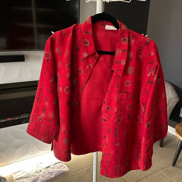 Chicos red blazer - Picture 2 of 4